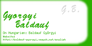 gyorgyi baldauf business card