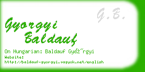 gyorgyi baldauf business card